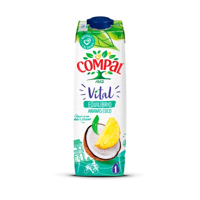 Nectar Light Compal Vital Pineapple and Coconut 1L